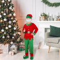 thumbnail image 1 of Disfraces de de Navidad con sombrero, disfraz de , disfraz de Papá Noel ayudante, traje de Navidad para accesorios de fotografía de Carnaval , Niños S, 1 of 8