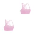 thumbnail image 4 of Minnieouse Sujetadores deportivos Entrenamiento Fitness Sujetador Firmeza Práctico Deporte Prop Acolchado Rosa XL Rosa XL 2piezas Minnieouse CBP382462, 4 of 6