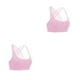 thumbnail image 4 of Sonducket Sujetadores deportivos Entrenamientos Fitness Sujetador Ejercicio Ductilidad Diseño único Moda sin costuras Acolchado para mujer Rosa XL 2Conjunto, 4 of 6