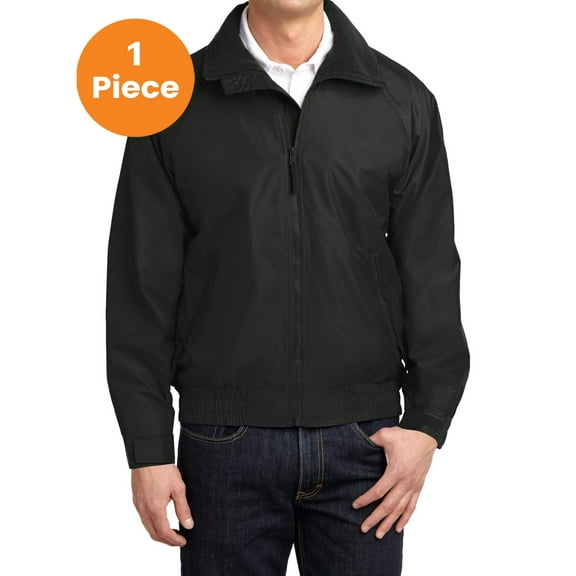 Port Authority JP54 Competitor Jacket, True Black/ True Black, S, Mens Athletic Jackets