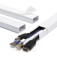 thumbnail image 1 of Cord Hider Wall for One Cord in Cord Covers for Wires on Wall Easy Install Cable Cover Wall Cable Raceway Hide Cords Cable Hider Cord Management Wall x Lin W.in H.in, 1 of 6