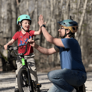 Glerc 14 Inch Little Kids Bike for 3 4 5 Years Old Boys Girls Beiginner Riders BMX Style Bicycle with Training Wheels Coaster & Rear V Brake, Green