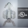 thumbnail image 3 of Hubbell Raco 0936 Support de Remodelage pour Luminaire Ou Ventilateurs de Plafond, 3 of 7