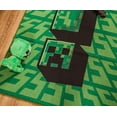 thumbnail image 5 of Minecraft Green Creeper Printed Area Rug | 60 x 39 Inches, 5 of 7