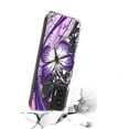 thumbnail image 4 of Phone Case for Motorola Moto g 5G 2024, Butterfly Design Transparent Shock-Resistant Hybrid Case Cover + Tempered Glass (Purple), 4 of 5