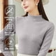 thumbnail image 5 of Camisas de capa base ligeras de manga larga con cuello alto simulado y ajustadas para mujer, 5 of 8