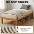 thumbnail image 5 of Alvantor Solid Wood Platform Bed Frame, Natural Pine, No Box Spring Needed, Underbed Storage – Twin, Full, Queen, King, 5 of 7