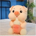 thumbnail image 2 of Poupée en Peluche Cochon Biberon Œil Rond 35cm, 2 of 5