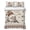 brown, variant on Twin XL Quilt Set 68''x98'', Blue Striped Lightweight Summer Bedspread Coverlet Set with 2 Pillow Shams, Farmhouse Blue White Stripes Breathable All Season Quilt Bedding for Dorm/Guest Room