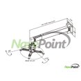 thumbnail image 2 of Navepoint Universal LCD/DLP Projector Ceiling Or Wall Mount Bracket Holds Up To 44 Lbs White, 2 of 3