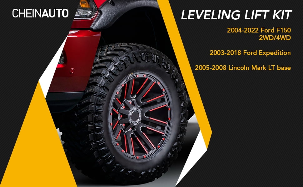 Simzone Front 2" F150 Leveling Lift Kits - 2 Inch Front Strut Spacer Suspension Lift Kit Lift Spacers for 2004-2022 Ford F150 2WD/4WD, 2003-2018 Ford Expedition, 2005-2008 Lincoln Mark LT base