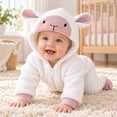 thumbnail image 7 of OJSFQUFP Baby Sheep Toddler Hooded Zipper Jumpsuit Infant Cosplay Romper for Halloween & Daily Wear, 7 of 7