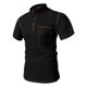 thumbnail image 1 of Blusa y camisa de cuello alto de manga corta para hombre, informal, de verano, a la moda, de color liso, con bolsillos y botones, blusa de cuello alto para hombre., 1 of 5