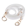 thumbnail image 2 of Purse Strap & Bag Strap Replacement - Braided Leather Guitar Strap & White- Gold Buckle, 2 of 8