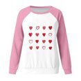 thumbnail image 4 of Aloohaidyvio Valentines Day Shirts Womens Plus Size,Womens Valentine's Day Printed T-shirt Long Sleeves Blouse Round Neck Sweatshirt Hoodies, 4 of 4