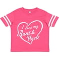 thumbnail image 3 of Inktastic I Love My Aunt and Uncle in White Chalk Heart Boys or Girls Toddler T-Shirt, 3 of 5