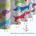 thumbnail image 6 of Colorful Funny Dachshund Shower Curtain 72"x84" ,Bathroom Decorative Shower Curtains Set with 12 Hooks,Modern Waterproof Washable Shower Curtain, 6 of 6