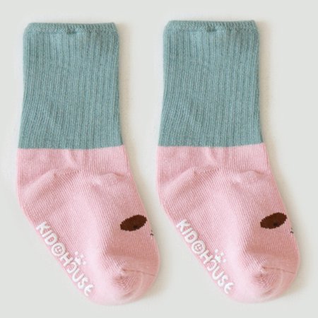 

Baby Knee High Socks Uniform Stockings Non Slip Socks Toddler Non-Skid Ankle Socks with Grips Anti-Slip Crew Cotton Socks for Infants Toddlers Girls Boys