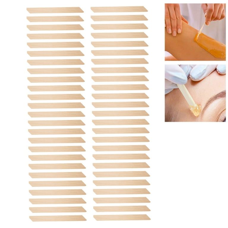 Wooden Wax Sticks - Eyebrow, Lip, Nose Small Waxing Applicator Sticks for Hair  Removal and Smooth Skin - Spa and Home Usage 200. 