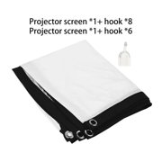 Projector Screen Projection Curtain White 3D Film Portable Projector Screen Curtain ,Wrinkle-Free Projector Screen