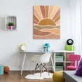 thumbnail image 2 of Stupell Industries Hilly Sunrise Beams Boho Landscape Geometric Pattern,36 x 48, Design by Taylor Shannon Designs, 2 of 7