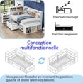 thumbnail image 2 of Twin Size Daybed with Storage - Multifunctional White Bed Frame, 2 of 7