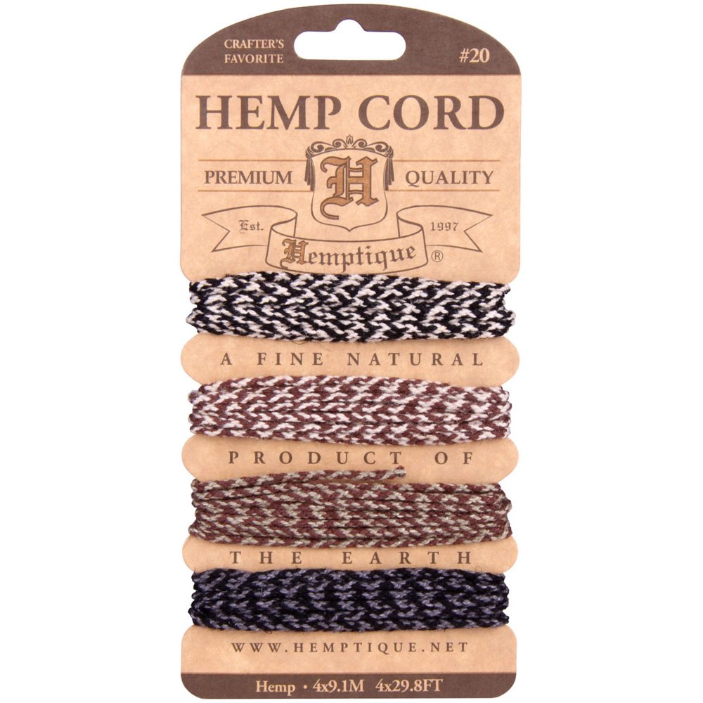 Braided Hemp Cord, 9.5', Naturals
