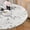 Blue/Light Brown/Dark Beige, variant on Round Tablecloth Fitted Elastic Edge Patio Table Covers Wrinkle Resistant Polyester Table Cloth for Picnic Camping Indoor and Outdoor，Black Background 3D Flower 36"-44"