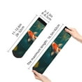thumbnail image 4 of Pofeuu Koi Pond Lilies Print 30cm Socks, Adult Running Hiking Socks for Youth and Adult, 4 of 7