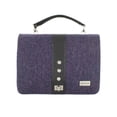 thumbnail image 4 of Purple Herringbone Fiona Handbag For Women Made By Mucros Weavers, 4 of 4