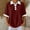 Red, variant on JOANKDMI Waffle Knit Shirts for Women Short Sleeve Collared Tops Color Block Casual Basic Tees with Pocket Relaxed Fit Summer Daily Clothes Athletic Golf Top