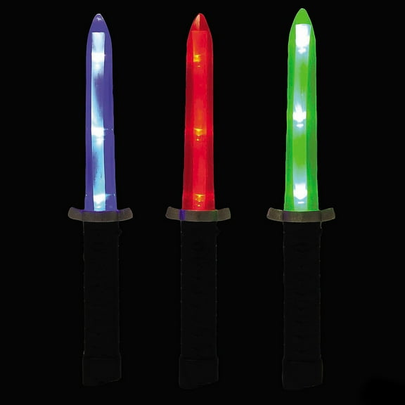 Fun World Kids' Red Light-Up Ninja Dagger Halloween Costume Weapon - Red