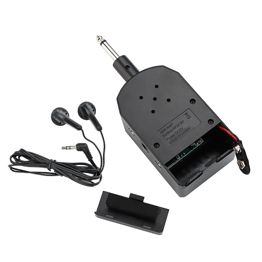 Compact Black Guitar Amplifier Light Weight Portable Guitar Headphone Amp