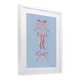 thumbnail image 3 of Stupell Industries Pretty Bows on Blue White Framed Print Under Glass design by Farida Zaman, 16 x 13, 3 of 10