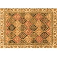 thumbnail image 1 of Ahgly Company Indoor Rectangle Abstract Orange Modern Area Rugs, 8' x 12', 1 of 4
