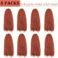 thumbnail image 5 of Marley Twist Braiding Hair 18 Inch Marley Twist Hair Cuban Twist Hair 8 Packs Afro Kinky Curly Twist Crochet Hair Synthetic Marley Hair Extensions (18 Inch 8packs, #350), 5 of 5