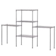 thumbnail image 1 of 5 Tier Storage Shelves Heavy Duty Storage Shelves for Garage, Metal Wire Storage Shelves, Cube Storage Shelves for Kitchen, Carbon Steel Storage Rack Storage Racks and Shelving, Silver, S10150, 1 of 7
