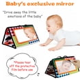thumbnail image 6 of DEELLEEO Tummy Time Floor Mirror, Developmental Baby Mirror Tummy Time Toys Activity Double High Contrast Baby Toy Black and White Infant Toys for Babies Newborn Infants Toddler Boys and Girls, 6 of 7