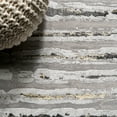 thumbnail image 4 of JONATHAN Y SILK ORCHID 8 x 10 Area Rug, Batten Stripe - Gray/Black, SOR204B-8, 4 of 10