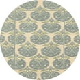 thumbnail image 1 of Ahgly Company Machine Washable Indoor Round Abstract Gunmetal Gray Area Rugs, 5' Round, 1 of 7