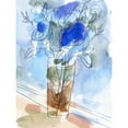 thumbnail image 3 of Wang, Melissa 15x18 Black Modern Framed Museum Art Print Titled - Bunch of Blue Flowers I, 3 of 5