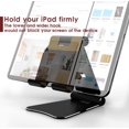 thumbnail image 3 of Support pour Tablette Noir Suchek, Support Réglable en Métal pour Bureau, Multi-Angle, Pliable, Robuste, Compatible avec iPad, 3 of 5