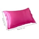 thumbnail image 3 of PYPESEEWY Liquidación Sábanas y Fundas De Almohada Funda De Almohada De Seda Sin Cremallera Color Sólido Funda De Almohada De Seda Sin Cremallera Funda De Almohada Azul Tamaño Estándar, 3 of 7