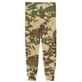 thumbnail image 6 of Men's Camouflage Pajama Pants with Pockets & Drawstring - Cuffed Jogger Sleep Bottoms for Men, Elastic Waist Soft Lightweight Lounge Homewear Brown S, 6 of 7
