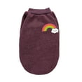 thumbnail image 1 of Dog Clothes Puppy Vest No Buckles Various Sizes Apparel Puppies Shirt Costumes Outfit Fall and Winter Elastic Dogs T-Shirts Brown S, 1 of 7