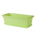 thumbnail image 1 of Nvzi maceta alta para balcón, para verduras, caja de plantación doméstica, maceta creativa de resina de plástico verde sin bandeja, 43 x 18 x 16 cm, 1 of 4