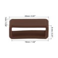 thumbnail image 2 of Uxcell Watch Band Strap Loops Silicone for 19mm Width Watch Band, Brown 4 Pack, 2 of 5