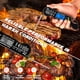 thumbnail image 2 of Termómetro digital de lectura instantánea para carne, rápido y preciso, con imán y retroiluminación, resistente al agua, para cocinar, asar a la parrilla, hornear, ahumar y hacer dulces (negro), 2 of 6