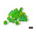 thumbnail image 1 of CHESSEX GEMINI 36D6 PLASMA GREEN-TEAL/ORANGE LUMINARY 12MM, 1 of 4