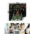thumbnail image 4 of Black Christmas Cloth Napkins Set of 4 Reusable Dinner Napkins, Xmas Christmas Tree Snowflake Cocktail Napkin Washable Table Napkins for Wedding/Holiday Party/Baby Shower 20"x20", 4 of 7